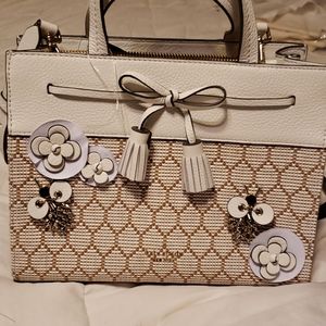 Kate Spade brown/cream 10 x 8" removal straps purs